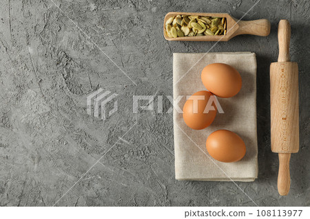 The ingredients are laid out on the table for preparing autumn pastries. The ingredients are laid out on the table for preparing autumn pastries. 108113977