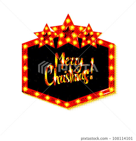 Christmas background. Retro Christmas light sign Christmas background. Retro Christmas light sign 108114101