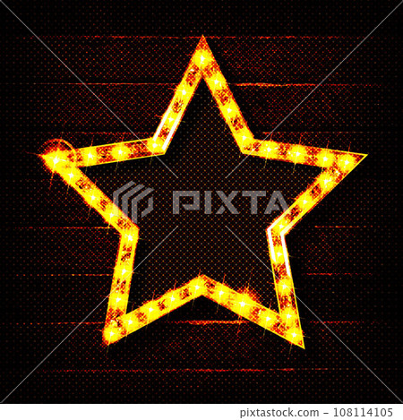 Retro light sign. Vintage style banner. 108114105