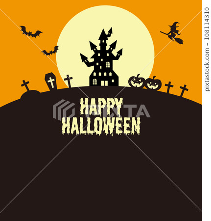 背景圖與萬聖節城堡 108114310