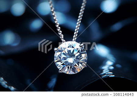 Diamond Necklace As Jewelry Luxurious, Expensive Jewellery, Stock