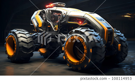Futuristic Tractor Hyperrealistic 3D-Style Concept Futuristic Tractor Hyperrealistic 3D-Style Concept 108114953