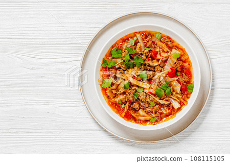 ground beef cabbage soup, hamburger cabbage soup 108115105