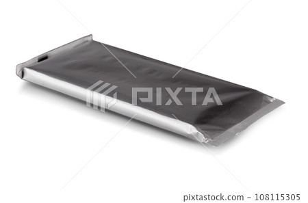 Blank paper chocolate package isolated on white Blank paper chocolate package isolated on white 108115305