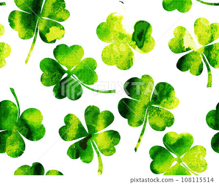 Watercolor seamless pattern on the theme of st. patrick 108115514
