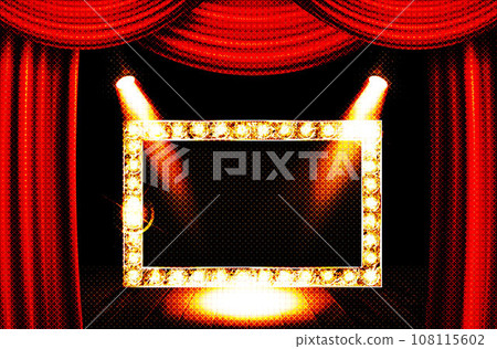 Gold frame in cinematic style 108115602