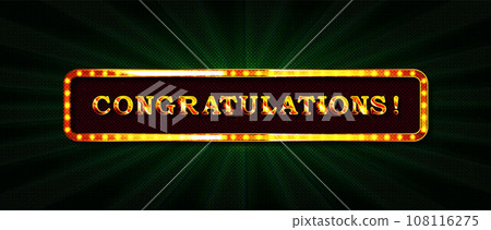 Congratulations. Calligraphy lettering. Congratulations. Calligraphy lettering. 108116275