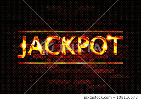 The word Jackpot on a transparent background. Stock