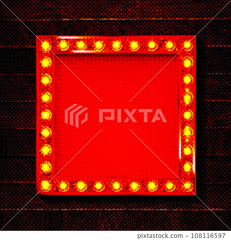 gold colored vector retro looks frame template. 108116597