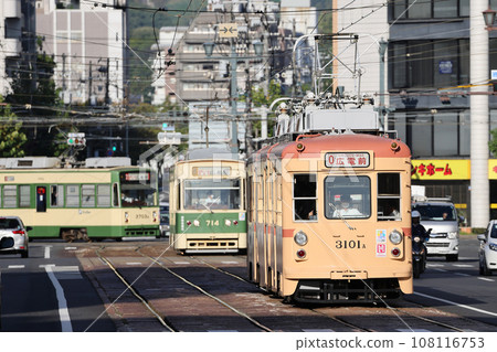 Hiroshima Electric Railway Tram 38 Type 3100 No. 3101 Tokaichi Town - Honkawa Town 108116753