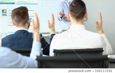 Responsible employees demand questions to speaker 108117292