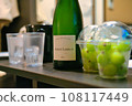 champagne bottle and muscat 108117449