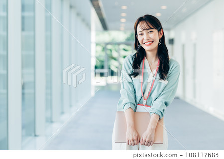 A young female engineer in the office 108117683