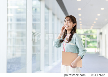 A young female engineer in the office 108117684