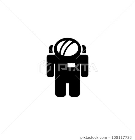 Astronaut Spacesuit, Cosmonaut, Spaceman. Flat Vector Icon illustration. Simple black symbol on white background. Astronaut, Cosmonaut, Spaceman sign design template for web and mobile UI element. Astronaut Spacesuit, Cosmonaut, Spaceman. Flat Vector Icon illustration. Simple black symbol on white background. Astronaut, Cosmonaut, Spaceman sign design template for web and mobile UI element. 108117723
