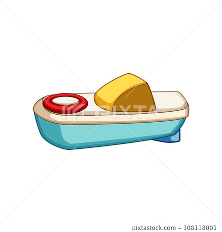 object boat toy cartoon vector illustration object boat toy cartoon vector illustration 108118001