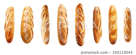 Baguette vector set isolated on white background 108118045
