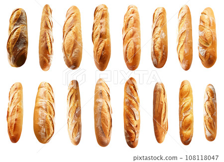 Baguette vector set isolated on white background Baguette vector set isolated on white background 108118047