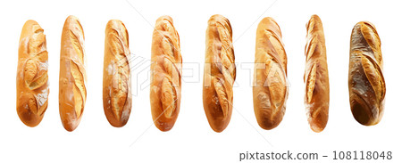 Baguette vector set isolated on white background Baguette vector set isolated on white background 108118048