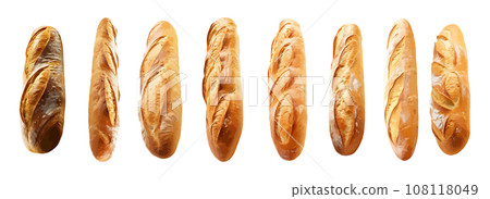 Baguette vector set isolated on white background Baguette vector set isolated on white background 108118049