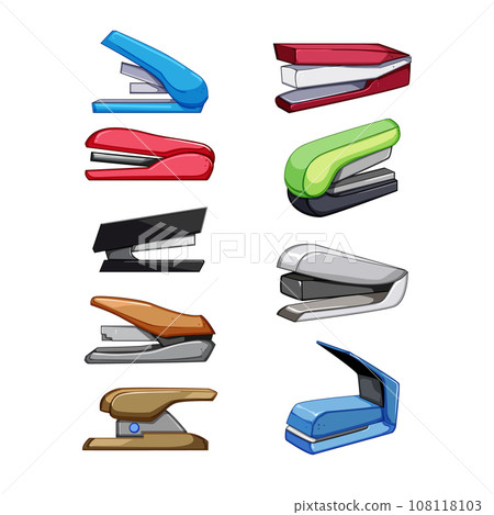 stapler set cartoon vector illustration 108118103