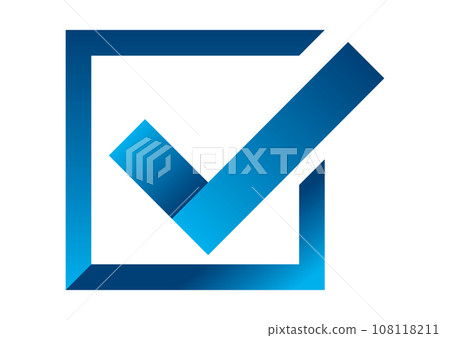 Simple design check mark illustration 108118211