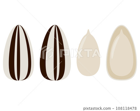 Set of 4 sunflower seed icons 108118478