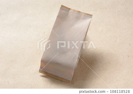 Plain/patterned, gusset bag without label/tea, coffee, etc./mockup Plain/patterned, gusset bag without label/tea, coffee, etc./mockup 108118528
