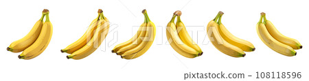 Banana vector set isolated on white background 108118596