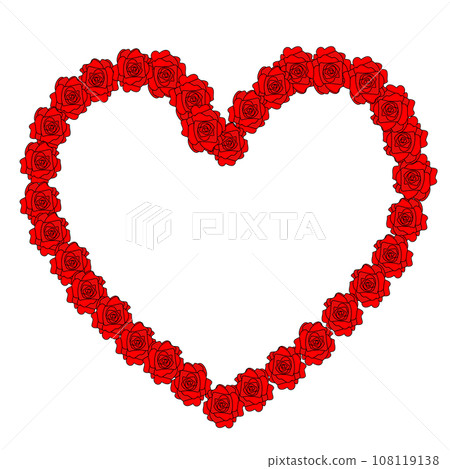 Red rose frame Red rose frame 108119138