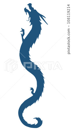 dragon silhouette material 108119214