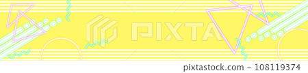 Retro pop abstract banner background 108119374