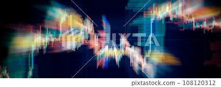 Finance and investment concept. Selective focus. Candle stick graph chart of stock market investment trading. Finance and investment concept. Selective focus. Candle stick graph chart of stock market investment trading. 108120312