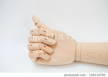 Image of hand for wooden drawing Image of hand for wooden drawing 108120700