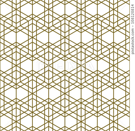 Seamless geometric pattern in Japanese craft style Kumiko Zaiku 108120814