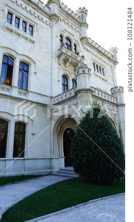 Miramare Castle Garden on a sunny day at Trieste, Italy 108121484