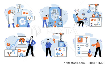 Logical thinking. Vector illustration. It motivates us to delve deeper into realms logical thinking, pushing boundaries what is possible Awareness is pillar logical thinking It involves being mindful Logical thinking. Vector illustration. It motivates us to delve deeper into realms logical thinking, pushing boundaries what is possible Awareness is pillar logical thinking It involves being mindful 108121663