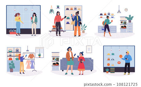 People with smartphone. Vector illustration. The smartphone concept represents shift in way people communicate and connect Smartphones provide means for people to communicate and form connections People with smartphone. Vector illustration. The smartphone concept represents shift in way people communicate and connect Smartphones provide means for people to communicate and form connections 108121725