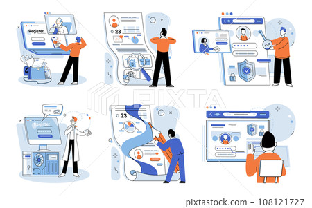 Personal profile. Vector illustration. Personal profiles provide digital representation individuals professional identity The internet has transformed way personal profiles are viewed and shared 108121727