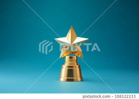 Gold winners award with star. Star trophy for a winner or champion. Rating golden star symbol of customer satisfaction review service, best quality ranking. Concept of great feedback experience Gold winners award with star. Star trophy for a winner or champion. Rating golden star symbol of customer satisfaction review service, best quality ranking. Concept of great feedback experience 108122213