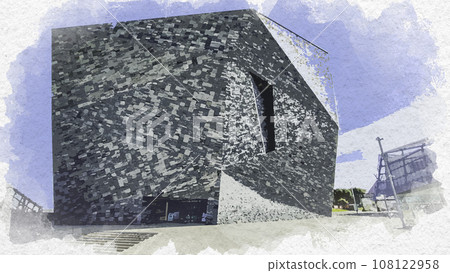 Watercolor style Kadokawa Musashino Museum Tokorozawa Sakura Town Tokorozawa City, Saitama Prefecture Watercolor style Kadokawa Musashino Museum Tokorozawa Sakura Town Tokorozawa City, Saitama Prefecture 108122958