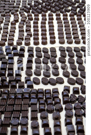 Chocolate products exhibited at the chocolate fair in Zagreb 108123909