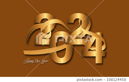 Happy New Year 2024 Celebration Festive Concept with Fireworks, Party Hats, and Christmas ball. background, banner, card, celebration poster, party invitation or calendar. Happy New Year 2024 Celebration Festive Concept with Fireworks, Party Hats, and Christmas ball. background, banner, card, celebration poster, party invitation or calendar. 108124458