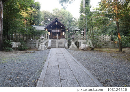 Scenery of the main shrine of Serikunosha in Kyoto City 108124826