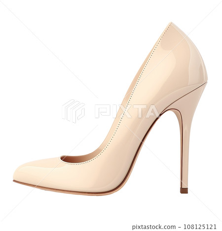 beige elegant stiletto heel isolated 108125121