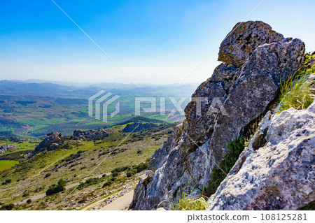 Mountain landscape Torcal de Antequera, Spain Mountain landscape Torcal de Antequera, Spain 108125281