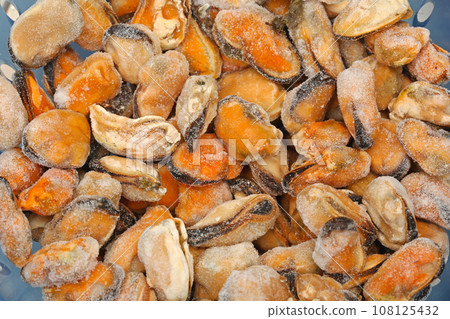 Frozen Mussels Seafood 108125432