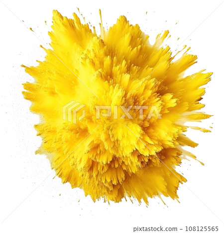 yellow holi paint color powder festival explosion burst yellow holi paint color powder festival explosion burst 108125565