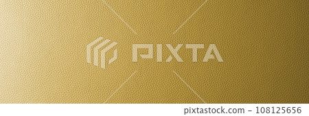Abstract background, wide banner with yellow gradient leather texture 108125656