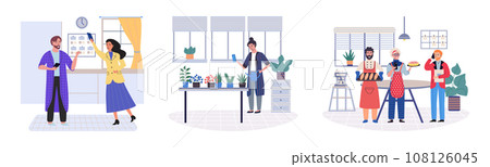 People with smartphone. Vector illustration. Cellphones have transformed way people communicate and interact in society The rapid advancement technology has made smartphones indispensable device People with smartphone. Vector illustration. Cellphones have transformed way people communicate and interact in society The rapid advancement technology has made smartphones indispensable device 108126045